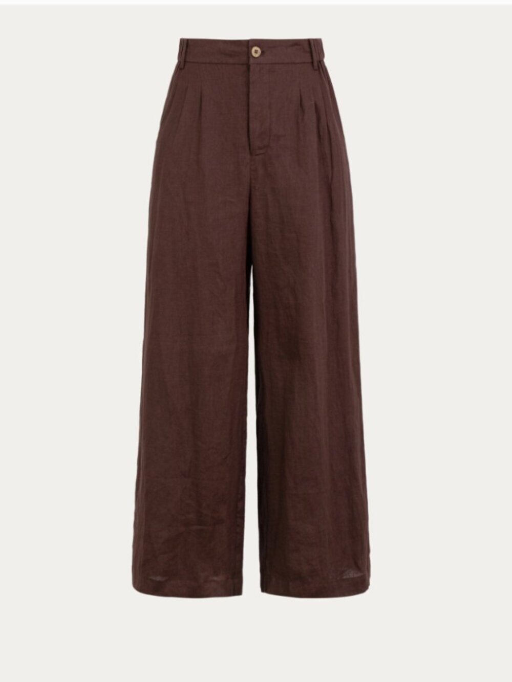 NWT Juana 100% Hemp Nontoxic Fabric High Rise Pants - Espresso Brown XS $170